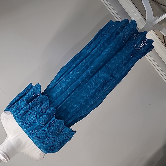 Soft Surroundings Dresses Soft Surroundings Sz Xl Maxi Dress With Peasant Collar Poshmark